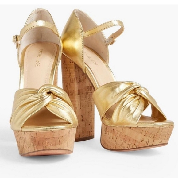 RZ Gold Platform Heels - Picture 2 of 14